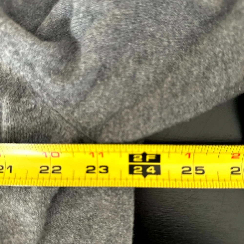Foxcroft Sweater Mens 2XL Gray Knitted Ribbed Hem Stretch Raglan‎ Sleeve V Neck